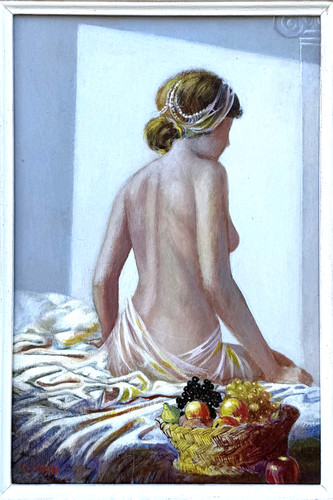 Walter falconi dipinto olio - dipinto, ad