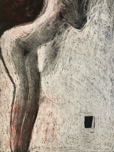 Incisione litografia donna - incisione,